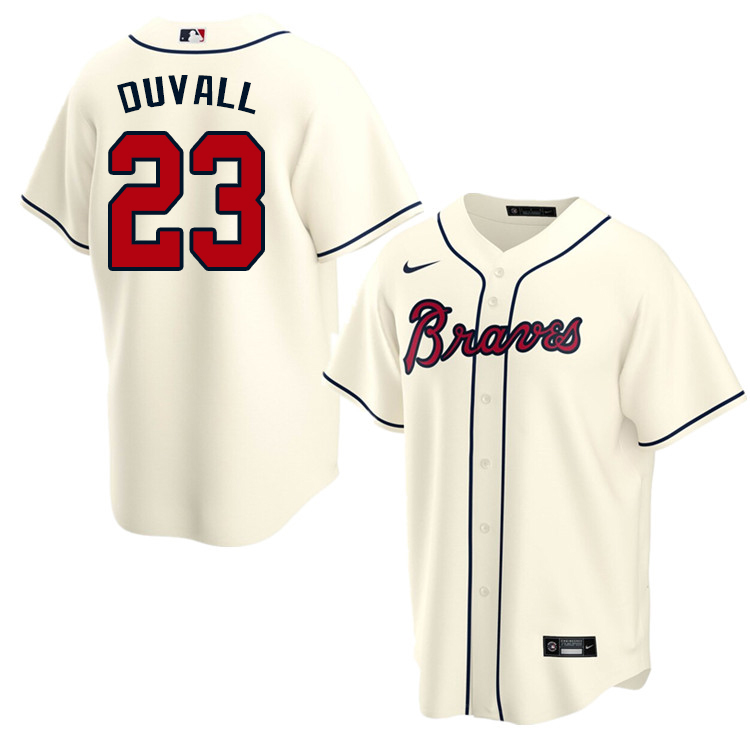 Nike Men #23 Adam Duvall Atlanta Braves Baseball Jerseys Sale-Cream